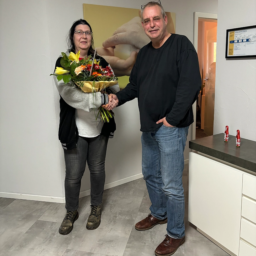 Gratulation zum 10-jährigen Firmenjubiläum